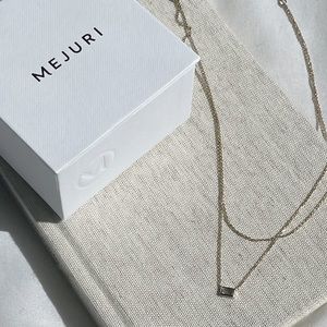 Mejuri Layered Aquamarine Necklace